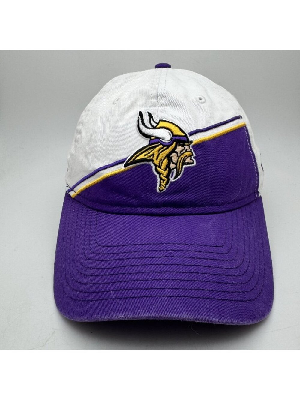 Minnesota Vikings Hat Cap New Era 9TWENTY White Purple NFL Adjustable